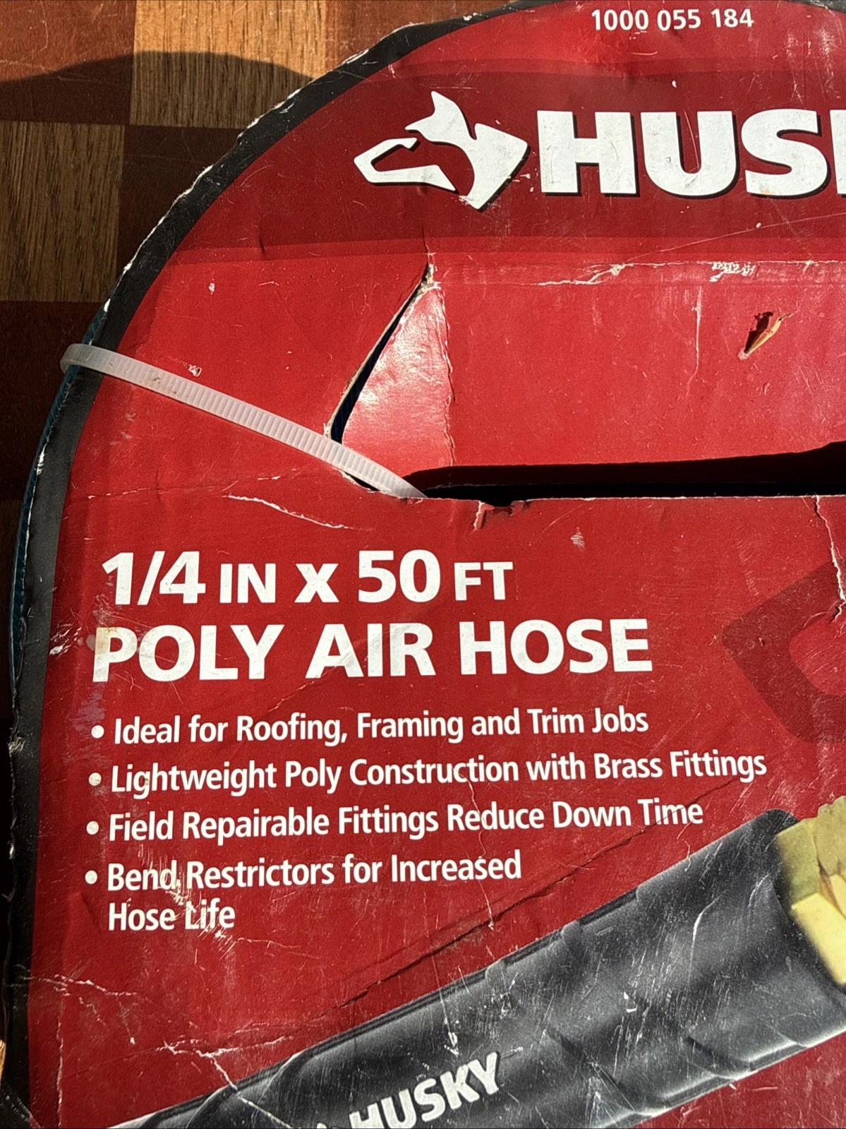 Husky 1/4 in. x 50 ft. Polyurethane Air Hose,