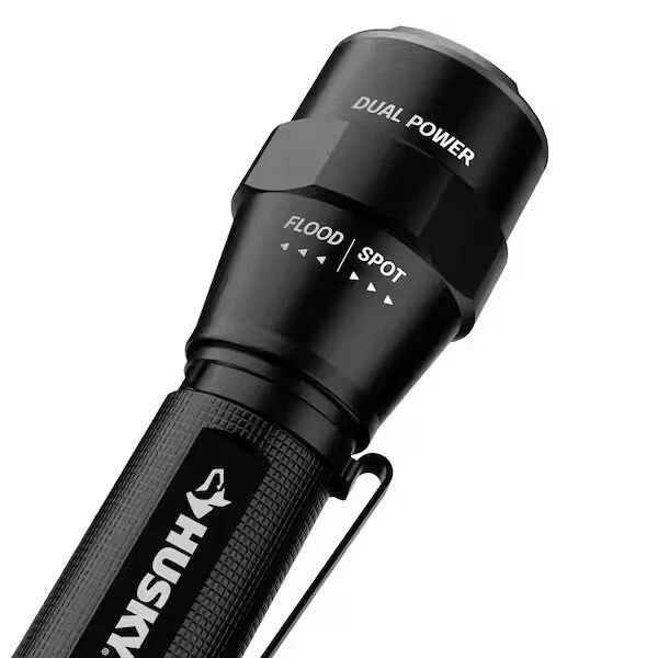 Husky 1200 Lumens Dual Power LED Rechargeable Focusing Flashlight.27