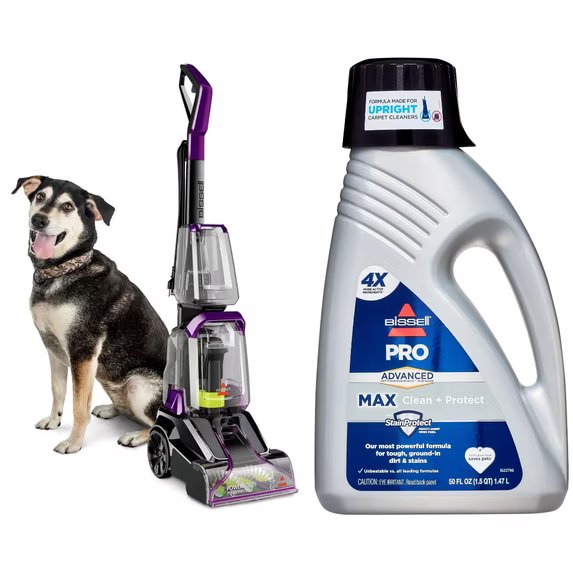 BISSELL PowerForce PowerBrush Pet lightweight carpet deep cleaner