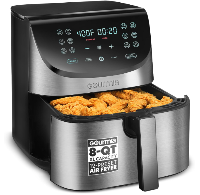 Gourmia Air Fryer - 8 Qt Extra Large Capacity