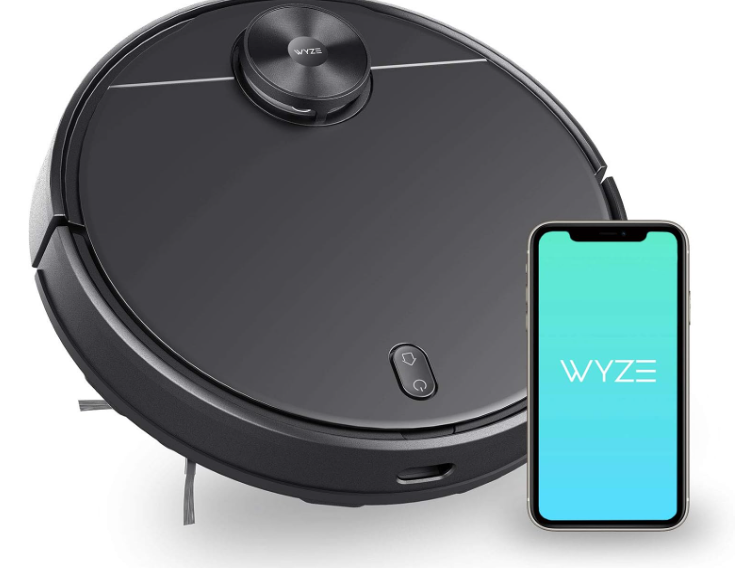 WYZE Robot Vacuum with LIDAR Mapping Technology, 2100Pa Suction, No-go Zone, Wi-Fi Connected, Self-Charging, Ideal for Pet Hair, Hard Floors and Carpets
