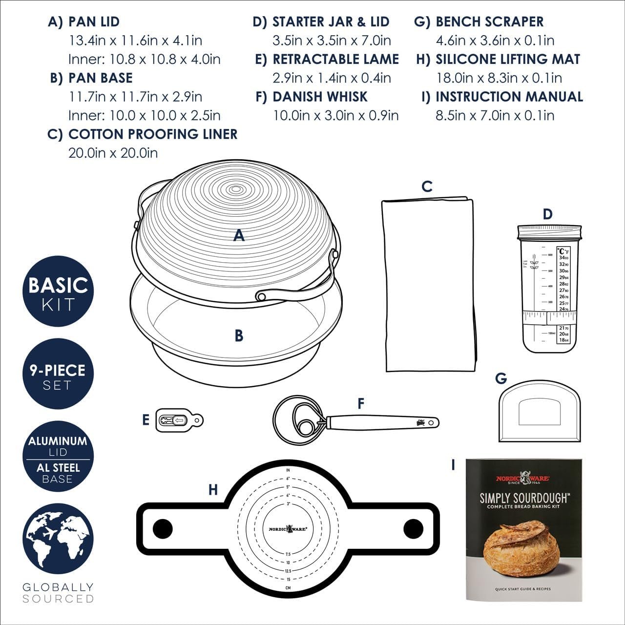 Nordic Ware Simply Sourdough™ Complete Bread Baking Kit