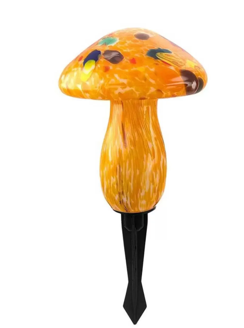 Infinity X1 Solar Landscape Light Glass Mushroom (3 Pack)