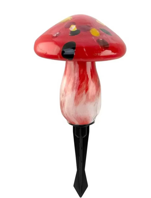 Infinity X1 Solar Landscape Light Glass Mushroom (3 Pack)