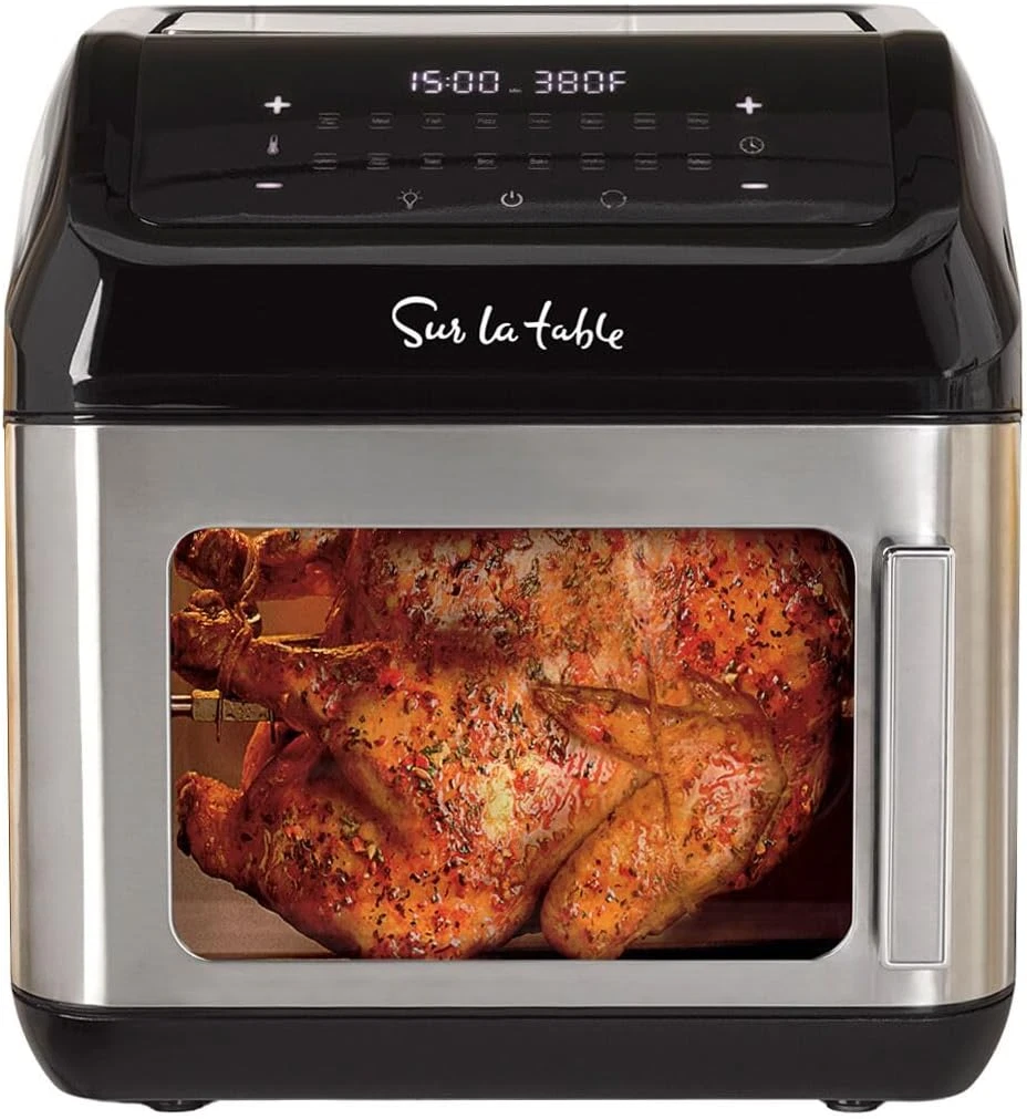 Sur La Table 13-Quart Next Generation Air Fryer - 1700W Countertop Air Fryer for Large Meals with Multi-Cook Functions: Roast, Broil, Bake, Dehydrate & More, Safe Kitchen Appliance for Food Prep