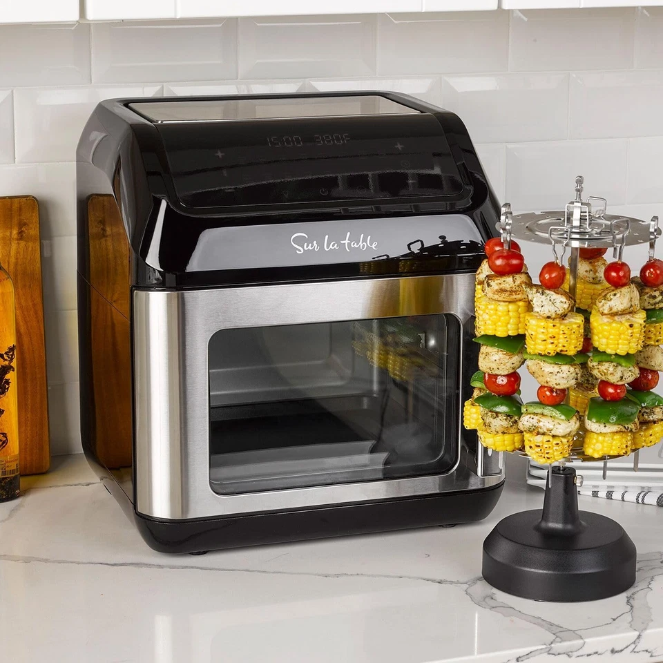 Sur La Table 13-Quart Next Generation Air Fryer - 1700W Countertop Air Fryer for Large Meals with Multi-Cook Functions: Roast, Broil, Bake, Dehydrate & More, Safe Kitchen Appliance for Food Prep