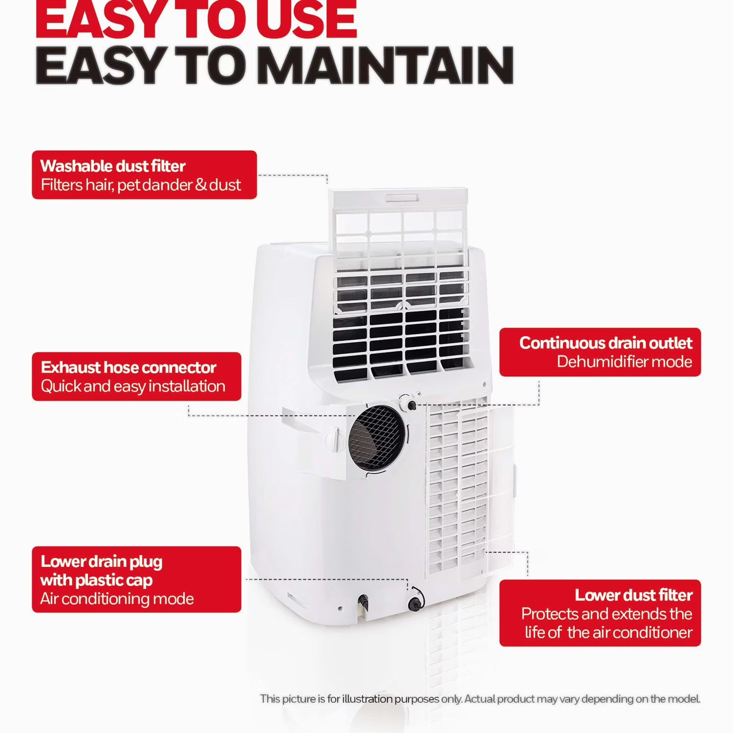 Honeywell MN4CFSWW9 9,000 BTU Portable Air Conditioner
