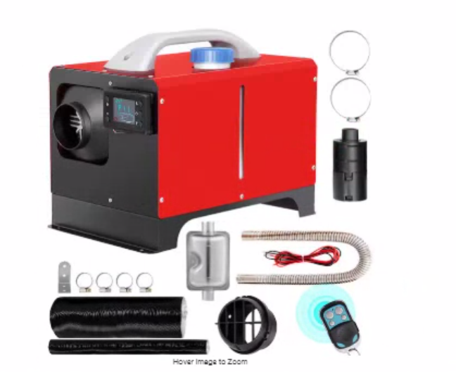 VEVOR Parking Heater with Black LCD 17060 BTU Diesel Air Heater with Remote Control Diesel Heater for Car