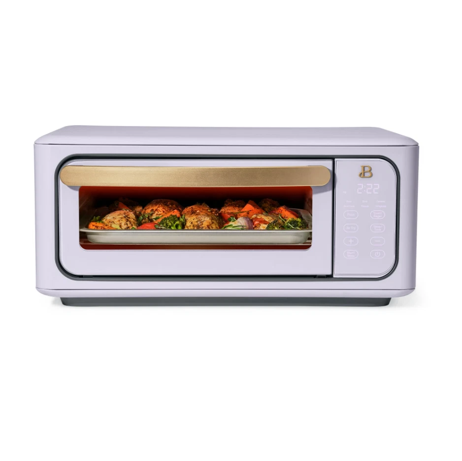 Beautiful 9-Slice Infrared Air Fry Toaster Oven Lavender