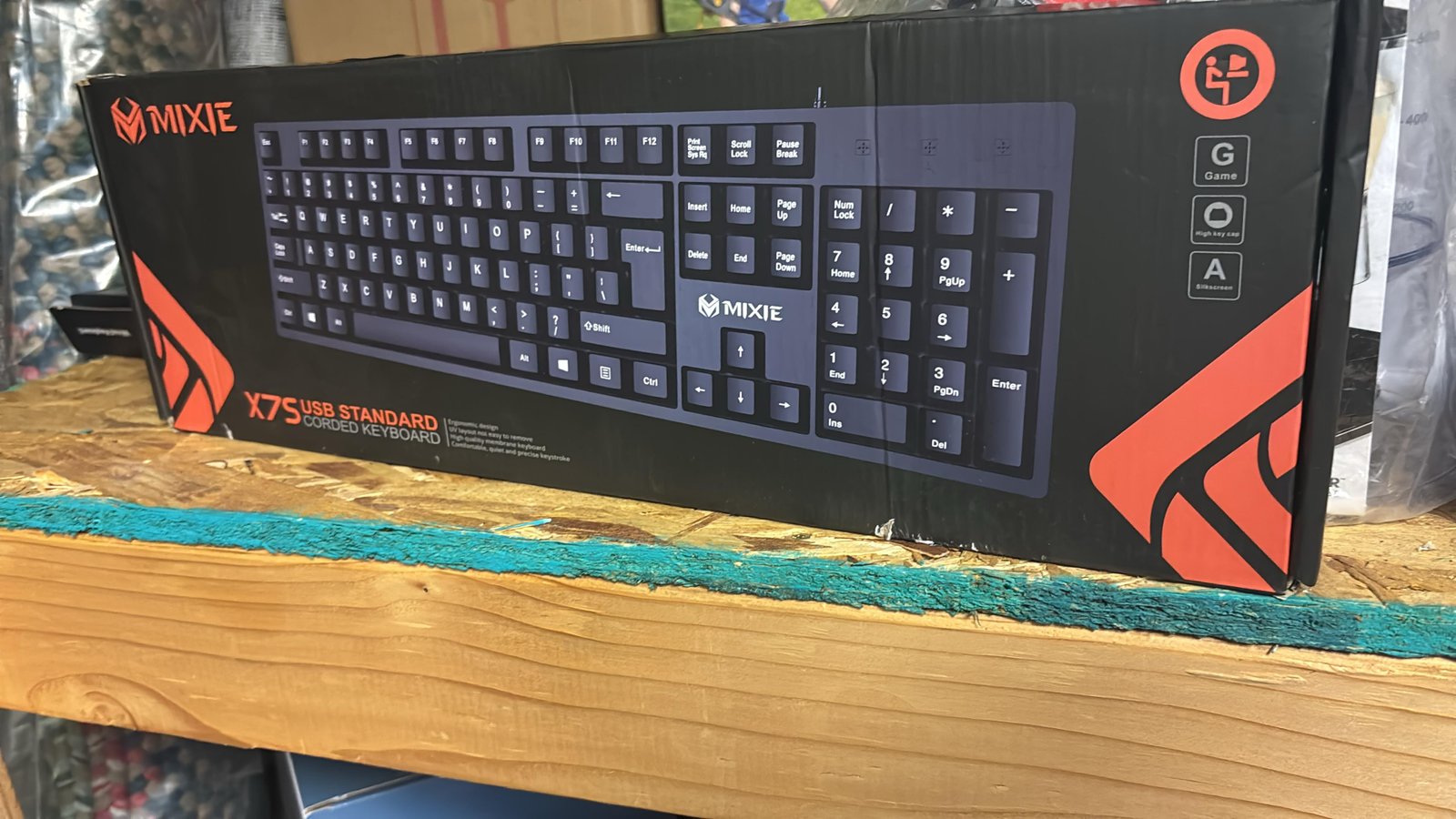 MIXIE X75 Wired Keyboard – Fast Response USB Computer Keyboard