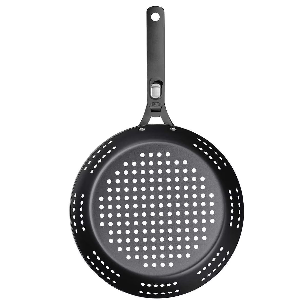 12” OXO Round Grill Pan – Durable Carbon Steel Cooking Pan