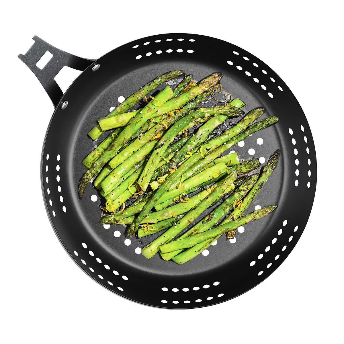 12” OXO Round Grill Pan – Durable Carbon Steel Cooking Pan