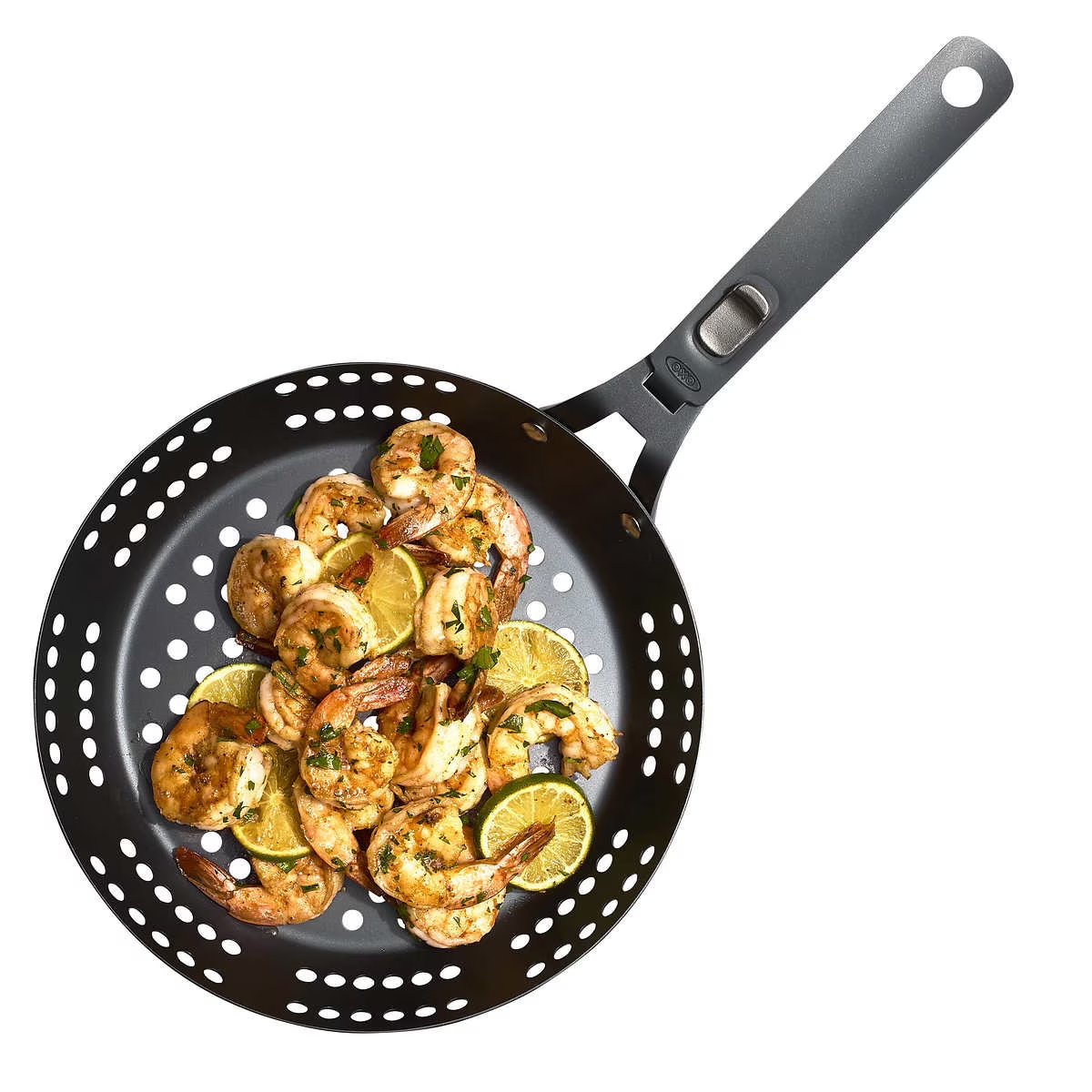 12” OXO Round Grill Pan – Durable Carbon Steel Cooking Pan