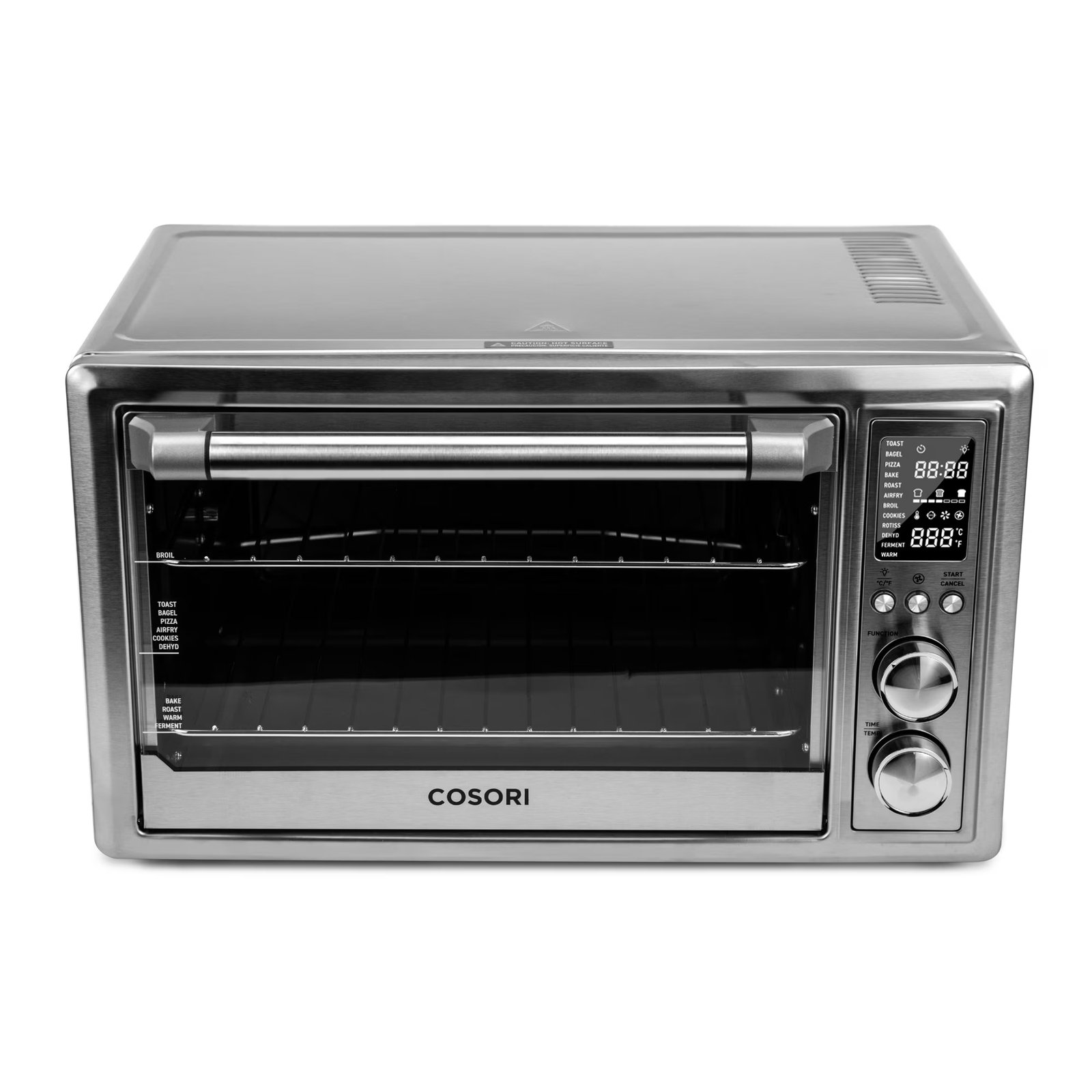COSORI Smart Air Fryer Toaster Oven, Stainless Steel, Silver