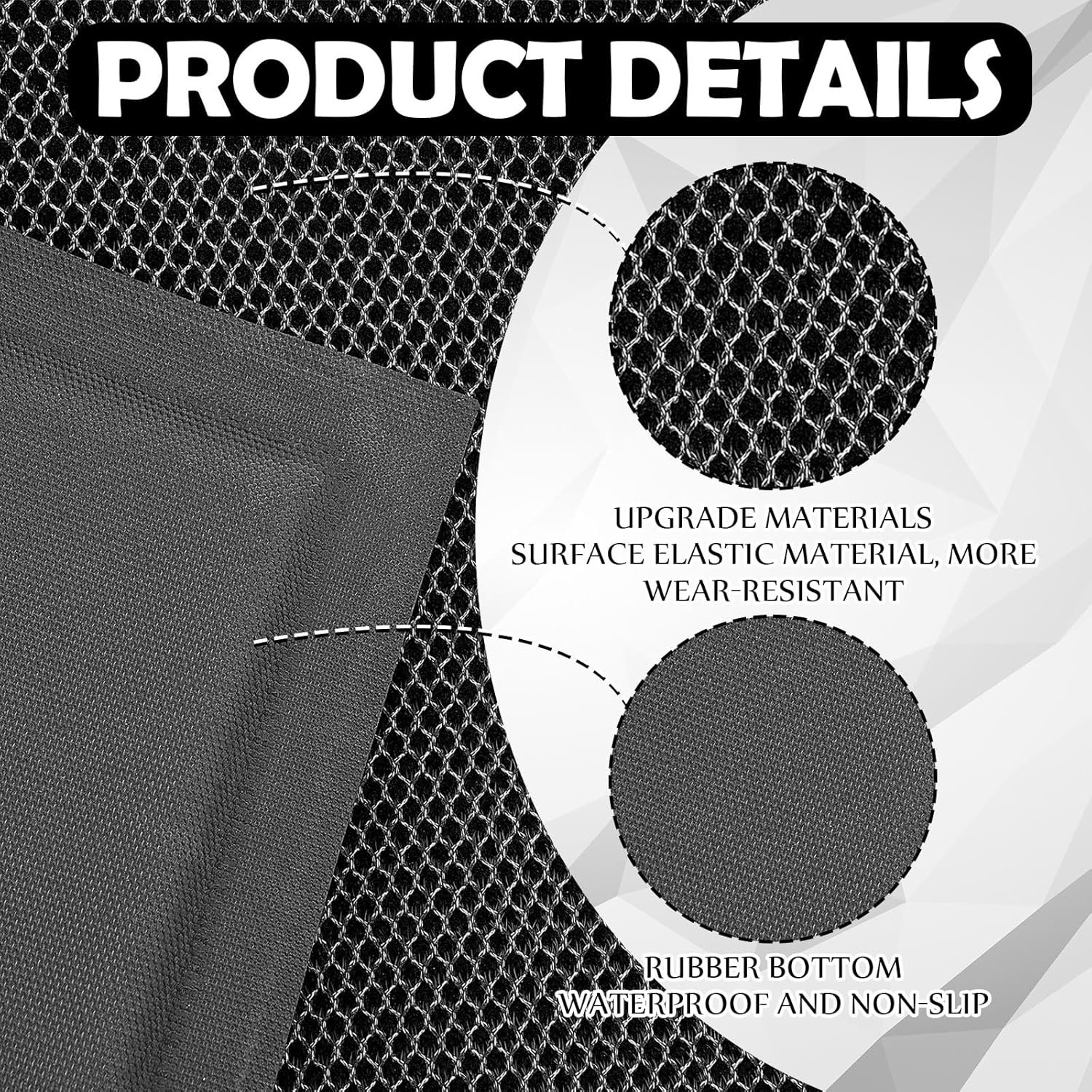 Nuanchu 10mm x 32 x 29in Extra Large and Thick Mat for Under Washer and Dryer, Waterproof Floor Pad, Laundry Machine Non-Slip Shockproof Pad for Floor Protection, Shock Absorbing, Noise Reducing