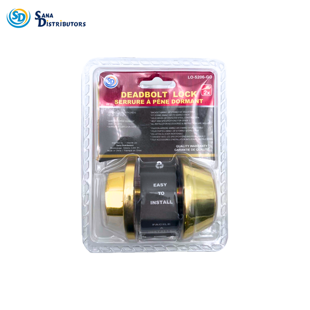 Defiant Polished Brass Double Cylinder Deadbolt (Model # SL4004 )