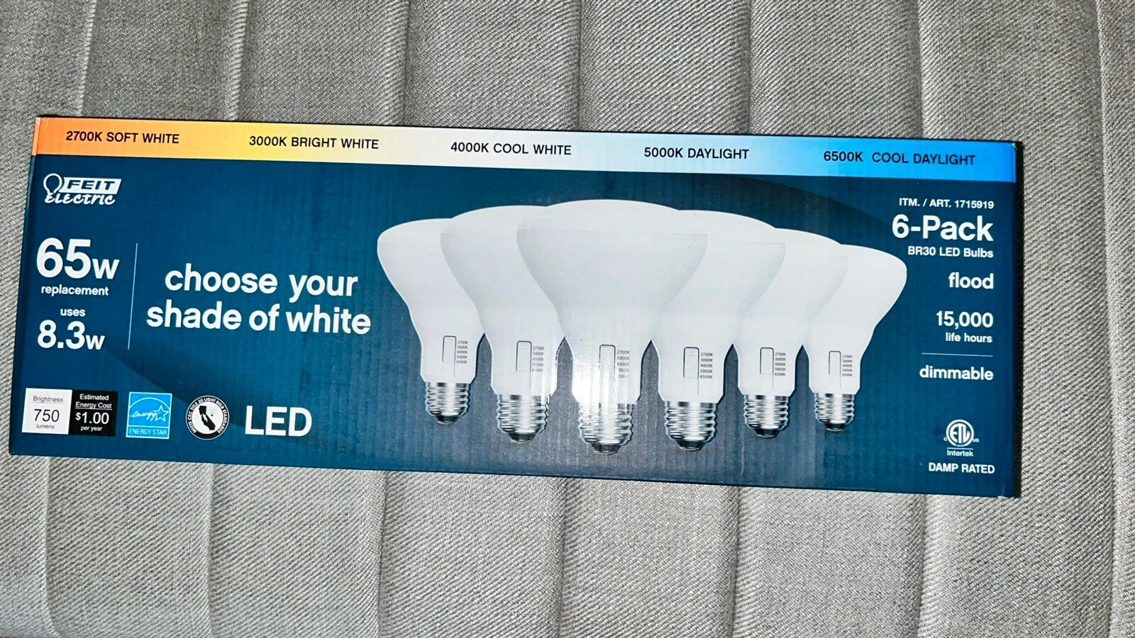 Feit Electric Br30 65W LED Dimmable Light Bulbs (Copy)