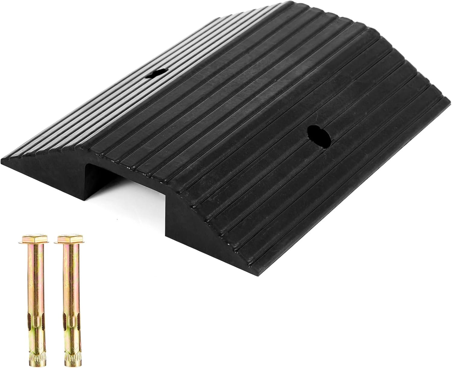 Rubber Ramps for Door Threshold 19.7 x 15.3 x 3 Inches Wheelchair Ramp Non Slip for Home Doorways, Suitable for Thresholds Under 2.4 Inches in Height for Get in and Out of Houses, 600 Lbs Capacity