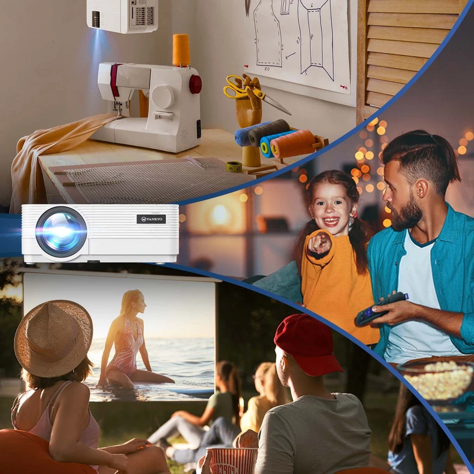 Vankyo Leisure 470 Pro Native 1080P Wireless Single LCD Mini Projector