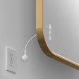 Artika Royce LED Wall Mirror with Integrated Defogger – Brushed Gold