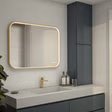 Artika Royce LED Wall Mirror with Integrated Defogger – Brushed Gold
