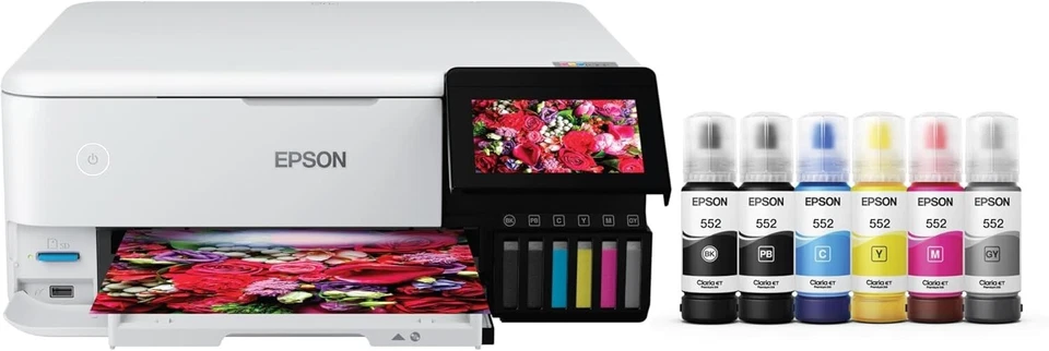 Epson - EcoTank Photo ET-8500 Wireless Color All-in-One Supertank Printer