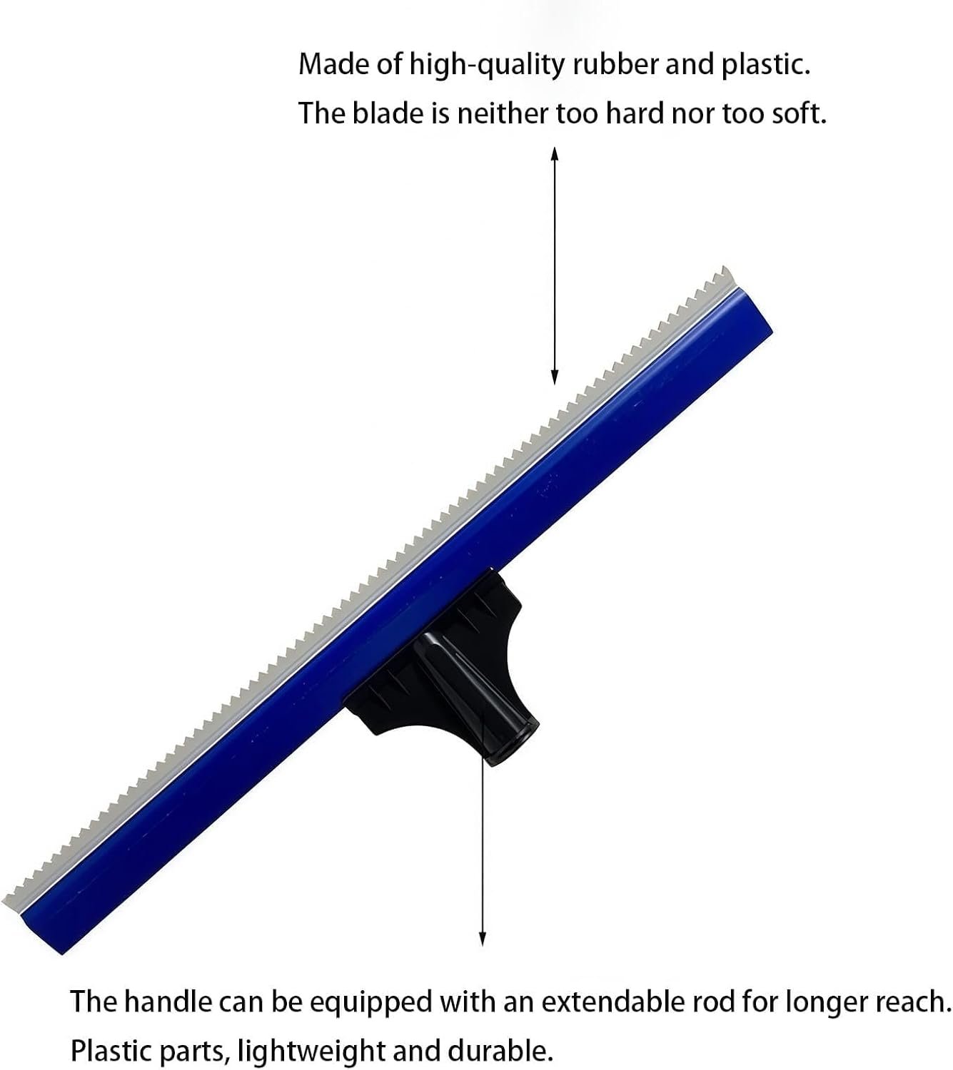 20 Inch Teeth Notched Squeegee, Epoxy Floor Squeegee with 0.16 Inch Teeth for Self Leveling Cement Urethane Epoxy, Lightweight Epoxy & Urethane Flooring Tool