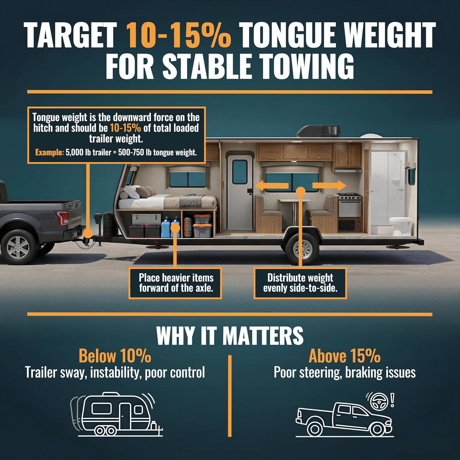 TowPilot Trailer Tongue Weight Scale - 2200 lb Capacity, Trailer Tongue Scale for Travel Trailers, RVs & Campers, ZEROLOCK Precision Calibration System for Boat & Cargo Trailers - Silver