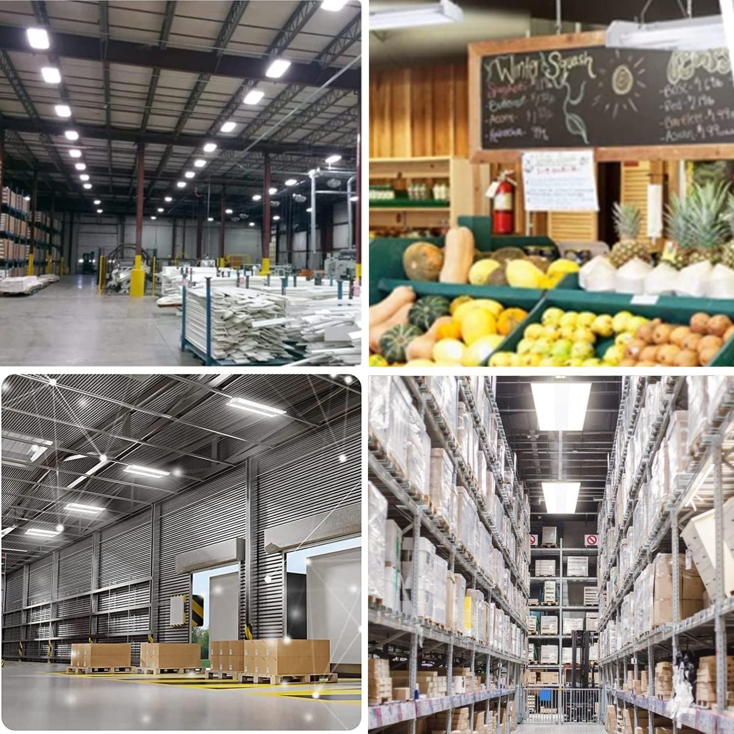 165W LED Linear High Bay Light Fixture, 2FT 22280LM(135LM/W) 5000K Daylight LED Workshops Light,100-277V, 0-10V Dimmable UL Warehouse Lighting for Exhibition hall