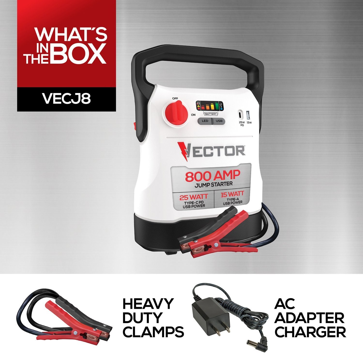 Vector 800 Amp Jump Starter