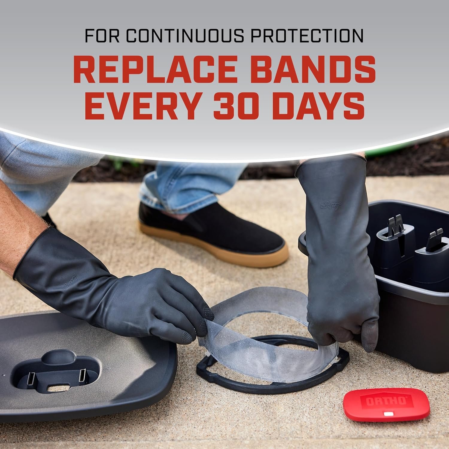 Ortho Home Defense Mosquito Kill and Prevent - Controls Mosquitoes and Larvae, Silent, Easy-to-Use, Mosquito Killer Protects up to 4,300 sq. ft., 1 Station & 2 Bands for 2 Months Protection