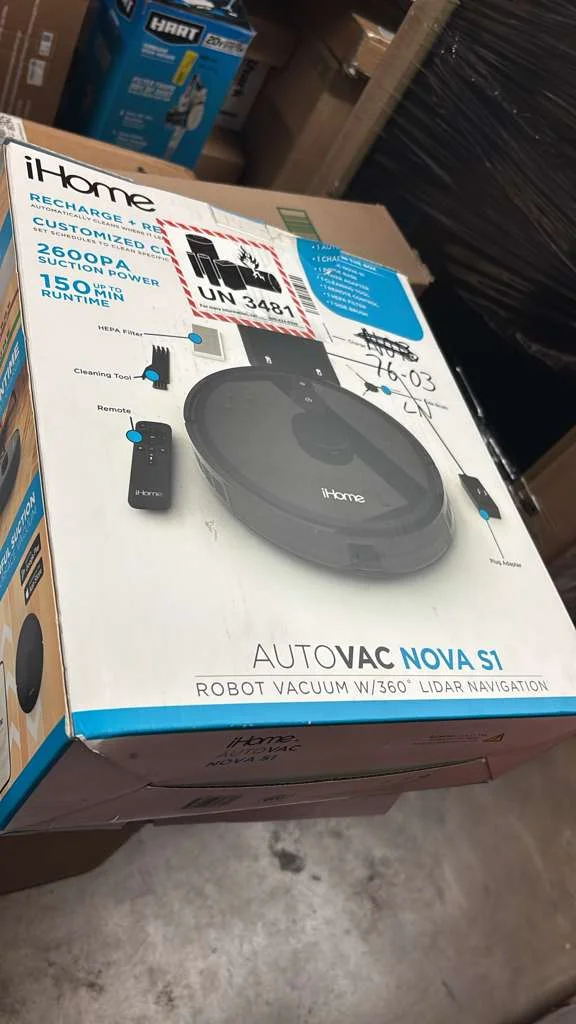 iHome Autovac Nova S1 Pro Robot Vacuum w 360 LiDAR Navigation