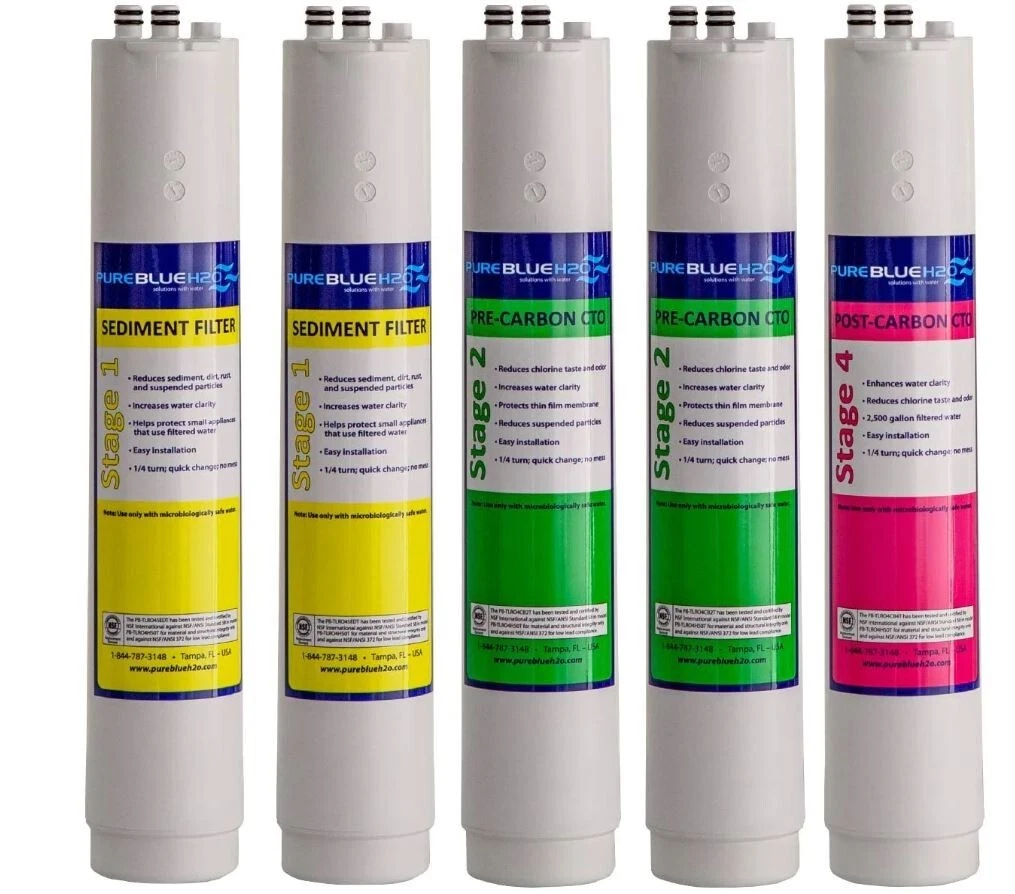 Pure Blue H2O Filter Reverse Osmosis Filter System Replacement Filters