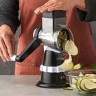 MIU 5-in-1 Rotary Drum Grater & Slicer with Suction Base