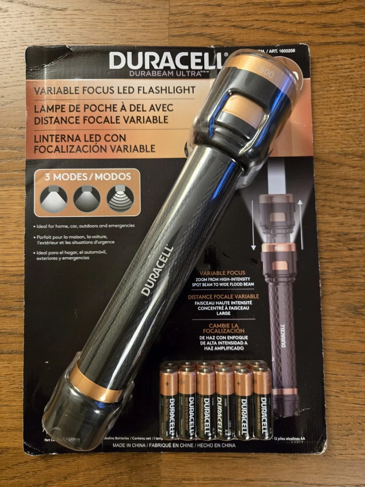 Duracell Durabeam Ultra LED Flashlight 2500 Lumens