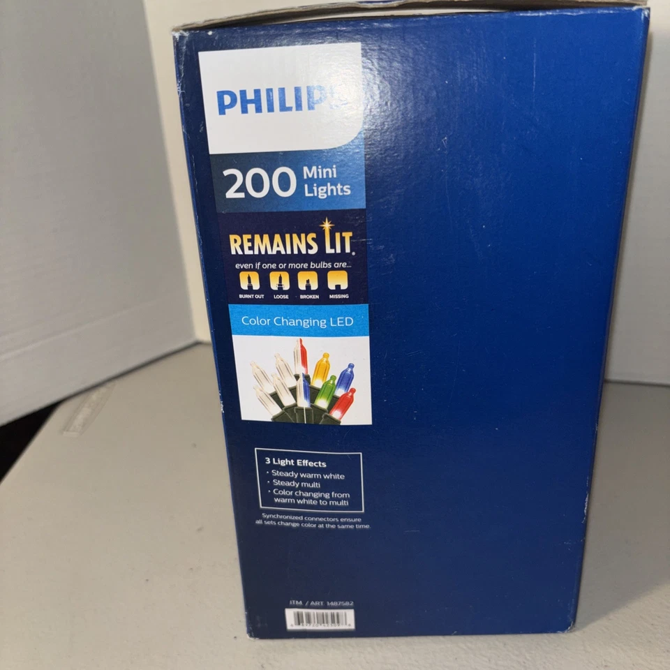Philips 200 Mini Light Set Three Light Effect Indoor Outdoor Color Changing LED