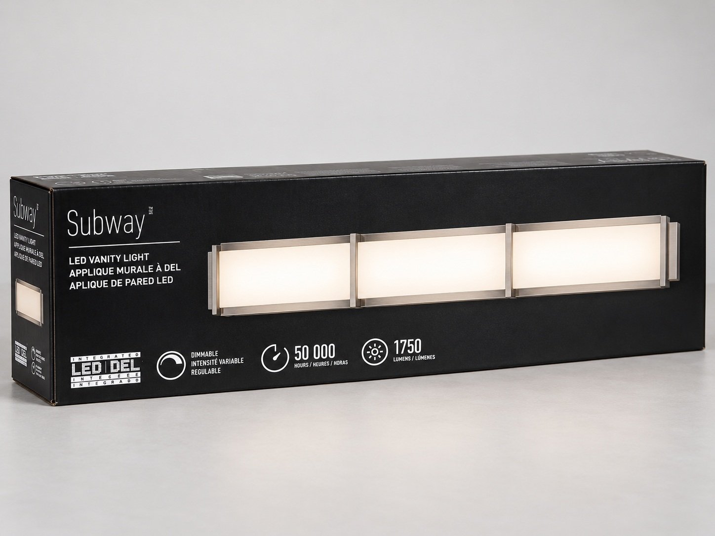 Artika Subway Integrated LED Vanity Light 1750 Lumens Dimmable