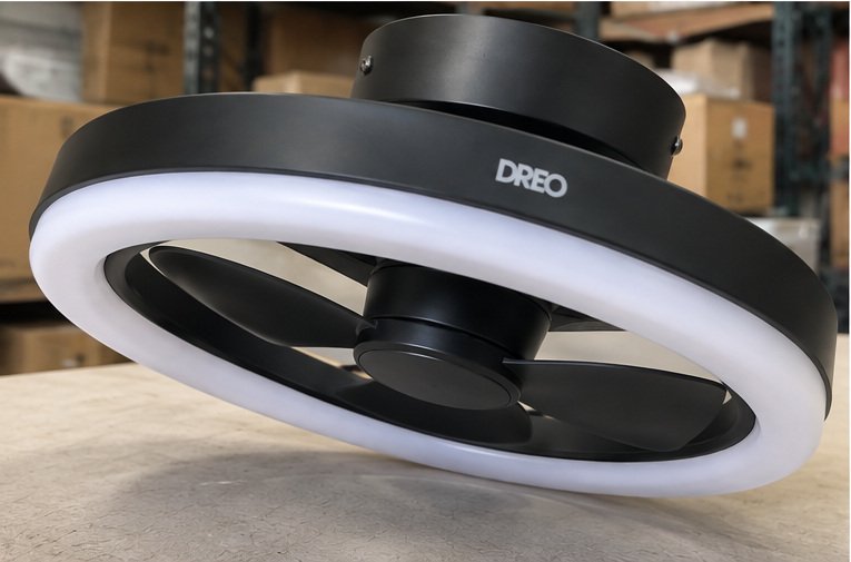 DREO 20" Smart Ceiling Fan 510S (RGBIC) – Black