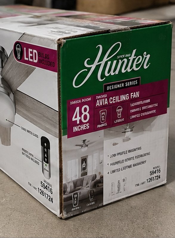 Hunter Avia 48" Low Profile LED Ceiling Fan – Brushed Nickel