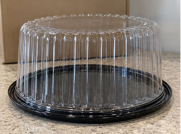Zopeal 20-Pack 10-Inch Clear PET Cake Display Containers with Dome Lids