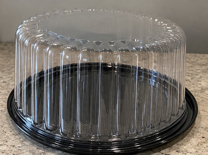 Zopeal 20-Pack 10-Inch Clear PET Cake Display Containers with Dome Lids