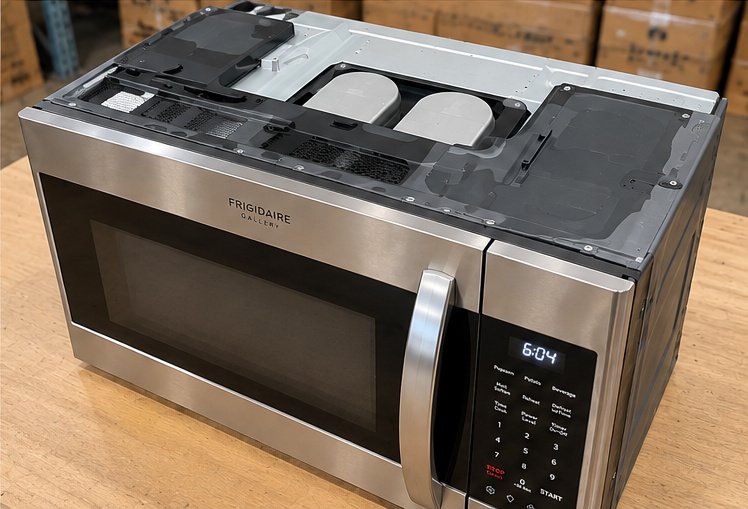 Frigidaire Gallery GMOS1962AF 30 Inch 1.9 Cu Ft Over-the-Range Microwave, Smudge-Proof Stainless Steel
