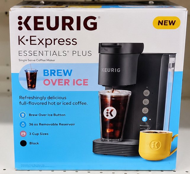 Keurig K-Express Essentials Plus Iced and Hot Single-Serve K-Cup Coffee Maker Black